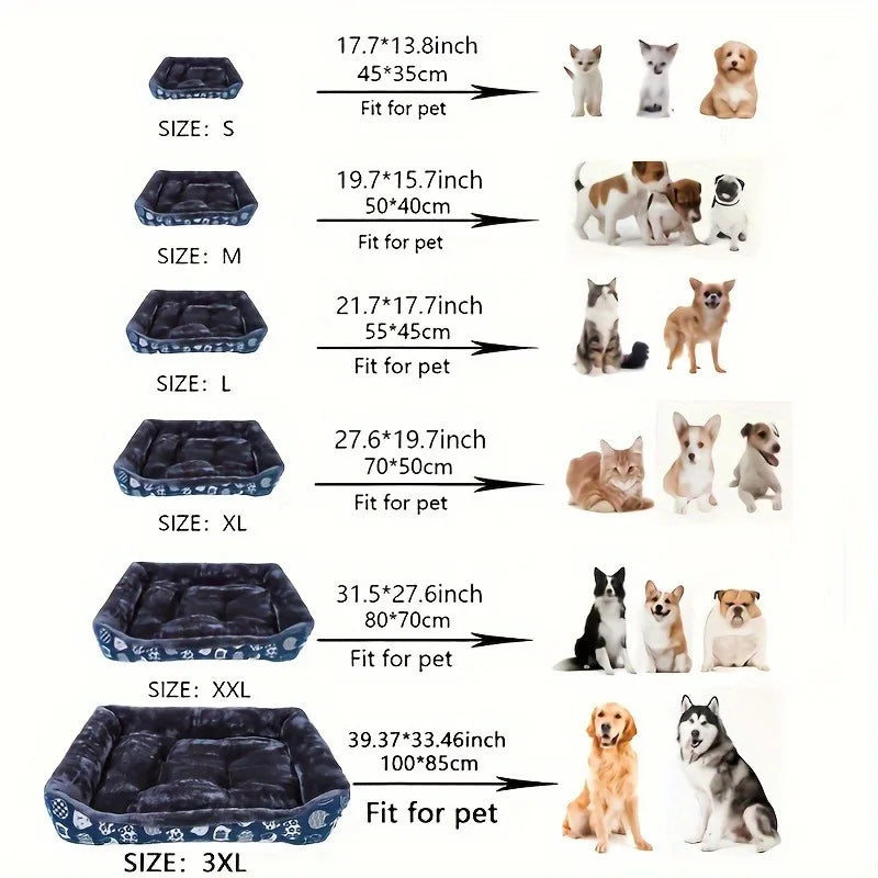 Winter Dog Bed Sofa Mat for Large Medium Small Dogs and Cats - My Pet Serenity