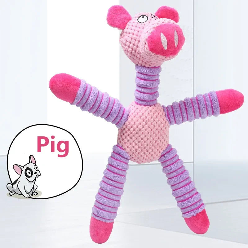 Indestructible Large Dog Squeaky Plush Toy for Chewing, Teeth & Training - My Pet Serenity