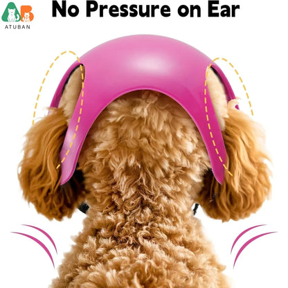 Medium Dog Motorcycle Helmet with Ear Holes, Adjustable Strap - My Pet Serenity