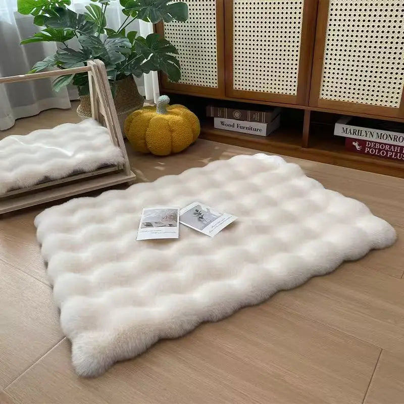 Winter Bubble Fleece Pet Sleeping Pad 50x70cm for Cats and Dogs - My Pet Serenity