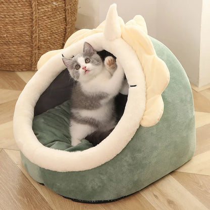 Foldable Cat Bed with Removable Washable Cover for Small Dogs - My Pet Serenity