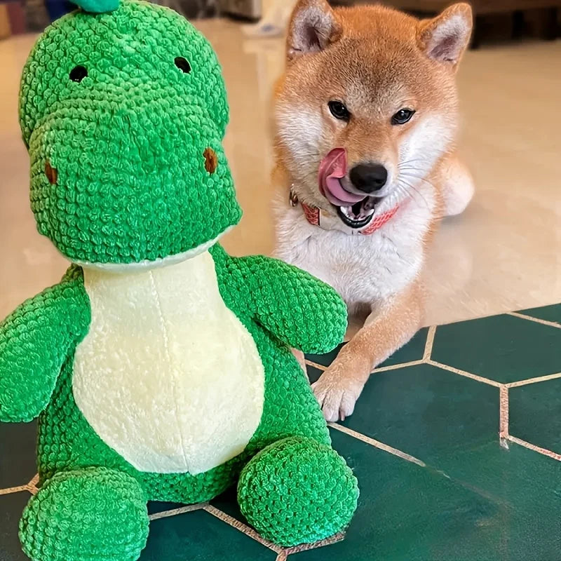 Large Dinosaur Dog Chew Toy - Durable Bite-Resistant Teeth Grinding Toy - My Pet Serenity