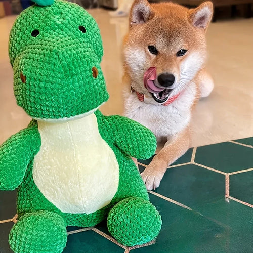 Large Dinosaur Dog Chew Toy - Durable Bite-Resistant Teeth Grinding Toy - My Pet Serenity