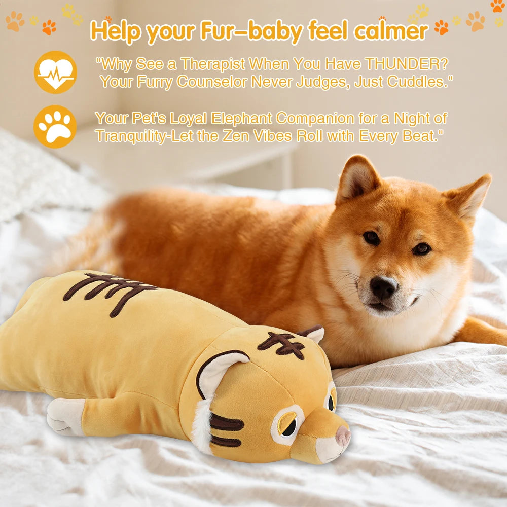Dog Simulated Heartbeat Toy for Stress Relief – Calming Plush Puppy - My Pet Serenity