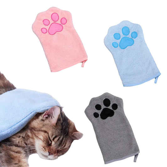Pet Bath Gloves for Dogs and Cats - Microfiber Quick-Dry Cooling Mitt - My Pet Serenity