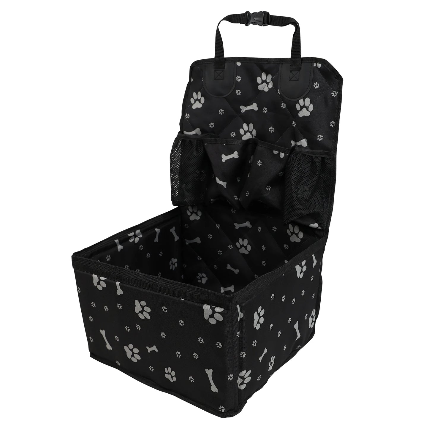 Dog Car Booster Seat with Storage Pockets for Small/Medium Dogs - My Pet Serenity