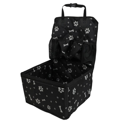 Dog Car Booster Seat with Storage Pockets for Small/Medium Dogs - My Pet Serenity