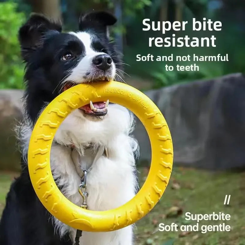 Dog Ring Toy Indestructible Chew Flying Floating Fetch for Dogs - My Pet Serenity