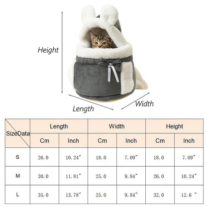Winter Warm Pet Carrier Backpack for Small Dogs - Outdoor Travel - My Pet Serenity