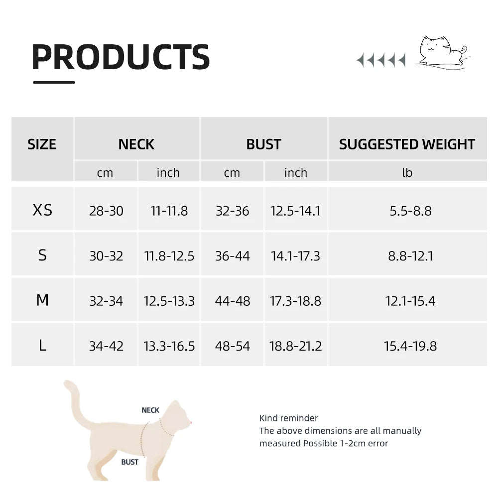 Checkered Pet Harness and Leash Set for Small Dogs & Cats, Breathable - My Pet Serenity