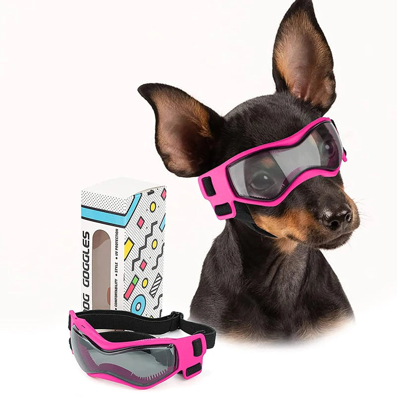 Dog Sunglasses Soft Adjustable UV Goggles for Small to Medium Breeds - My Pet Serenity