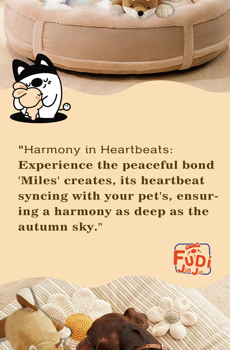 Dog Heartbeat Stuffed Toy for Puppies - Stress Relief & Calming Aid - My Pet Serenity