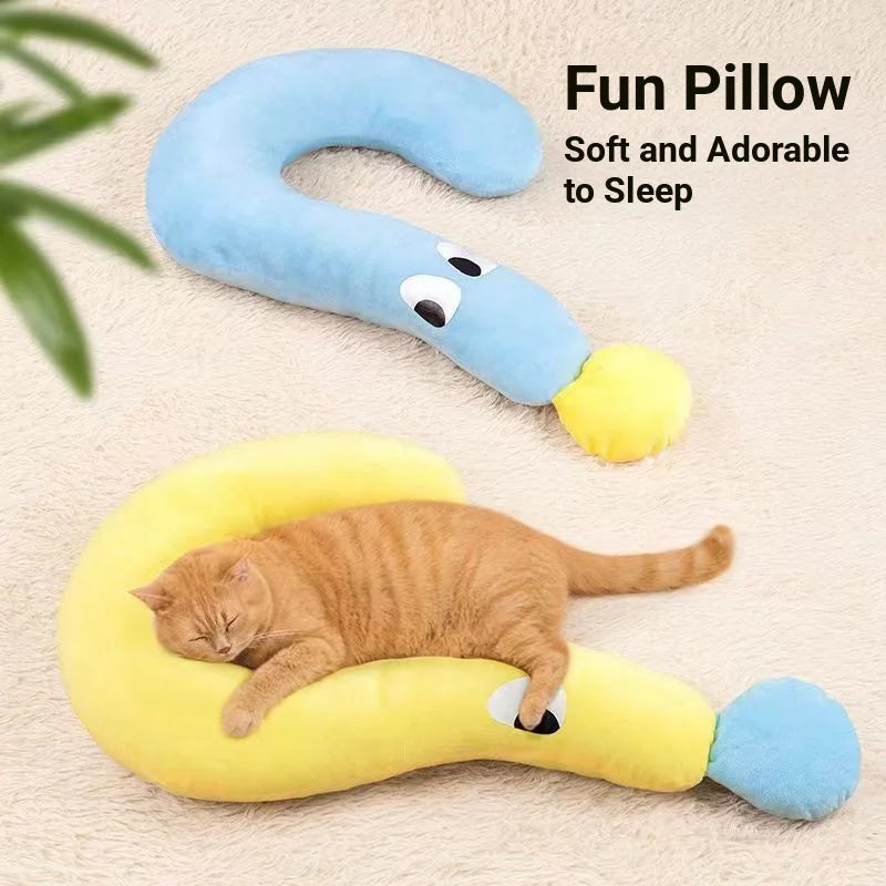 Dog and Cat Sleep Cushion Bed for Anxiety Relief Winter Snuggle Pillow - My Pet Serenity