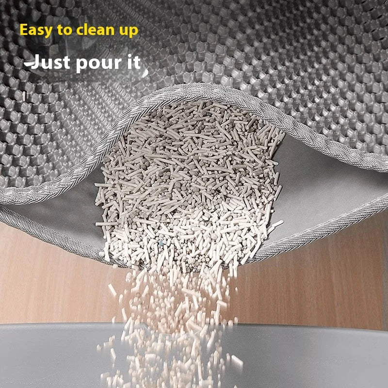 Extra-Large Cat Litter Mat - Waterproof, 2-Layer, Non-Slip, Washable - My Pet Serenity