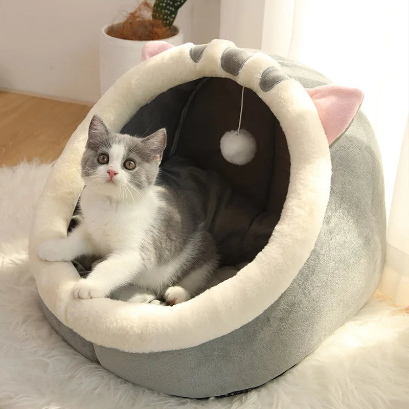 Foldable Cat Bed with Removable Washable Cover for Small Dogs - My Pet Serenity