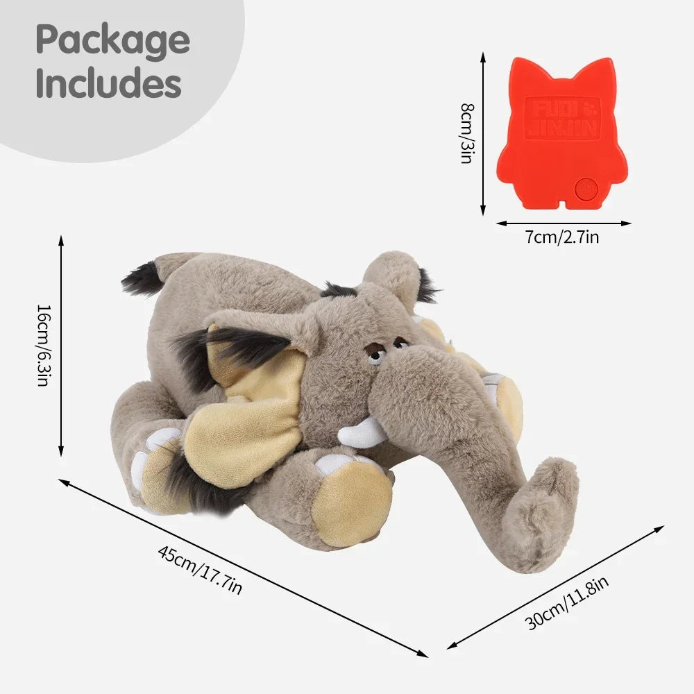 Mammoth Puppy Heartbeat Stuffed Toy for Anxiety Relief - My Pet Serenity