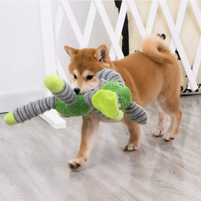 Indestructible Large Dog Squeaky Plush Toy for Chewing, Teeth & Training - My Pet Serenity