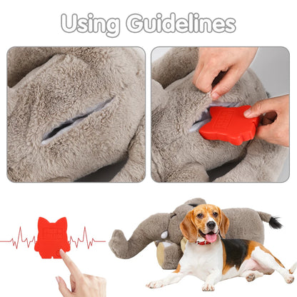 Mammoth Puppy Heartbeat Stuffed Toy for Anxiety Relief - My Pet Serenity