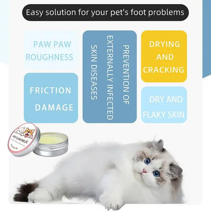 Cat Paw Balm 50g - Protective Cream for Cats' Paws, Nose & Cracked Feet - My Pet Serenity