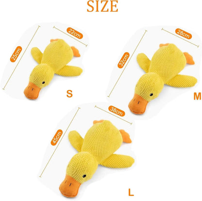 Duck Plush Dog Toy Chew-Resistant Quacking Sound Soft Durable Toy Dogs - My Pet Serenity