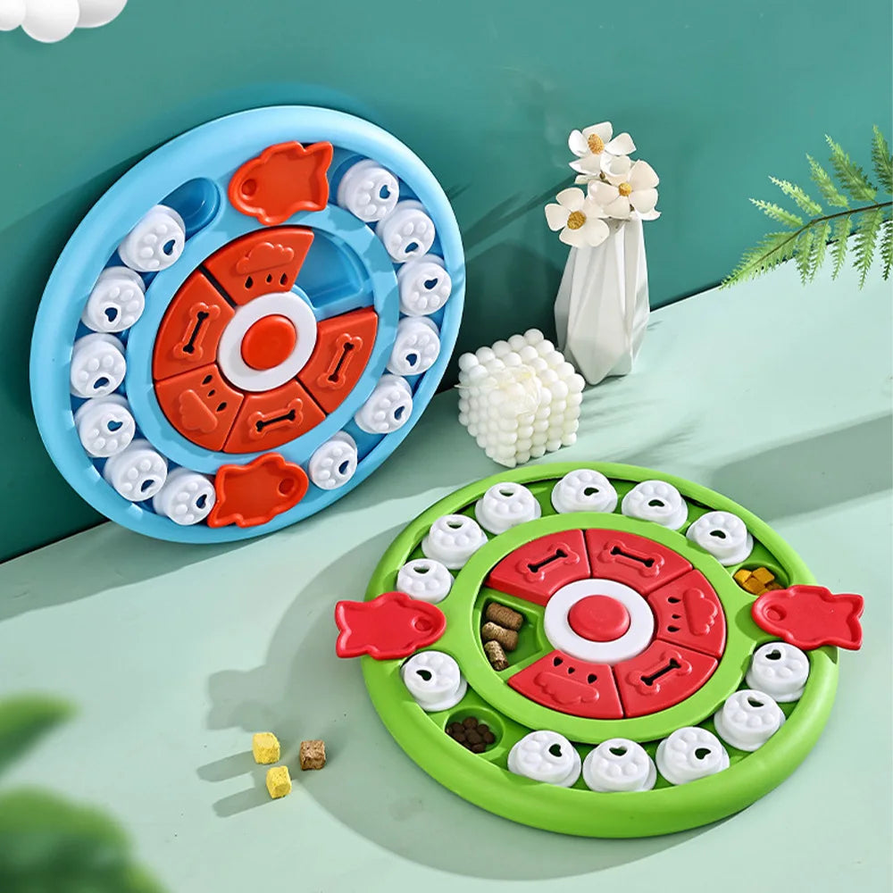 Puppy Slow Feeder Puzzle Bowl Non-Slip Food Dispenser for Dogs and Cats - My Pet Serenity
