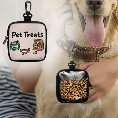 Dog Treat Bag with Hook and Zipper, Training Walking Bag for Puppies - My Pet Serenity