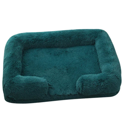 Large Dog Bed Plush Thickened Pad with Removable Cover for Winter - My Pet Serenity