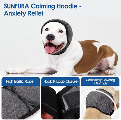 Dog Noise-Reducing Ear Muffs Hood for Grooming & Drying & Anti-Anxiety - My Pet Serenity