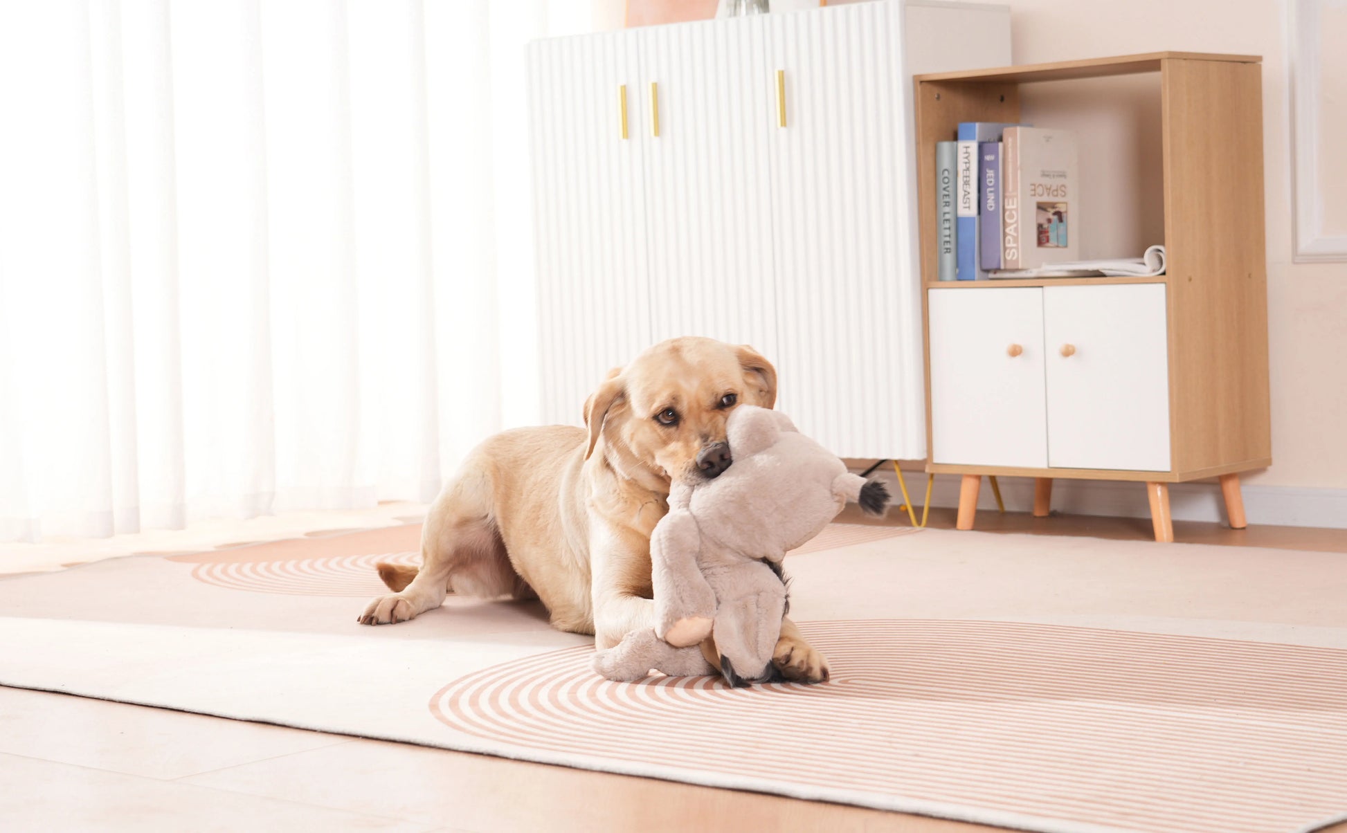 Mammoth Puppy Heartbeat Stuffed Toy for Anxiety Relief - My Pet Serenity