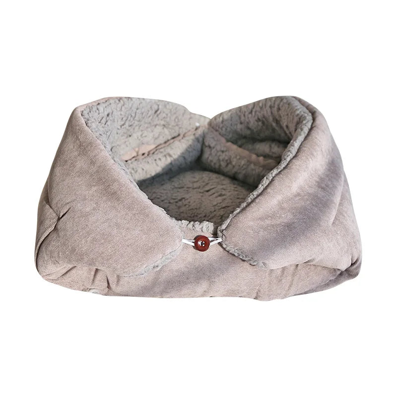 Warm Thick Cat Bed, Foldable Pet Mat for Cats and Small Dogs, Indoor - My Pet Serenity