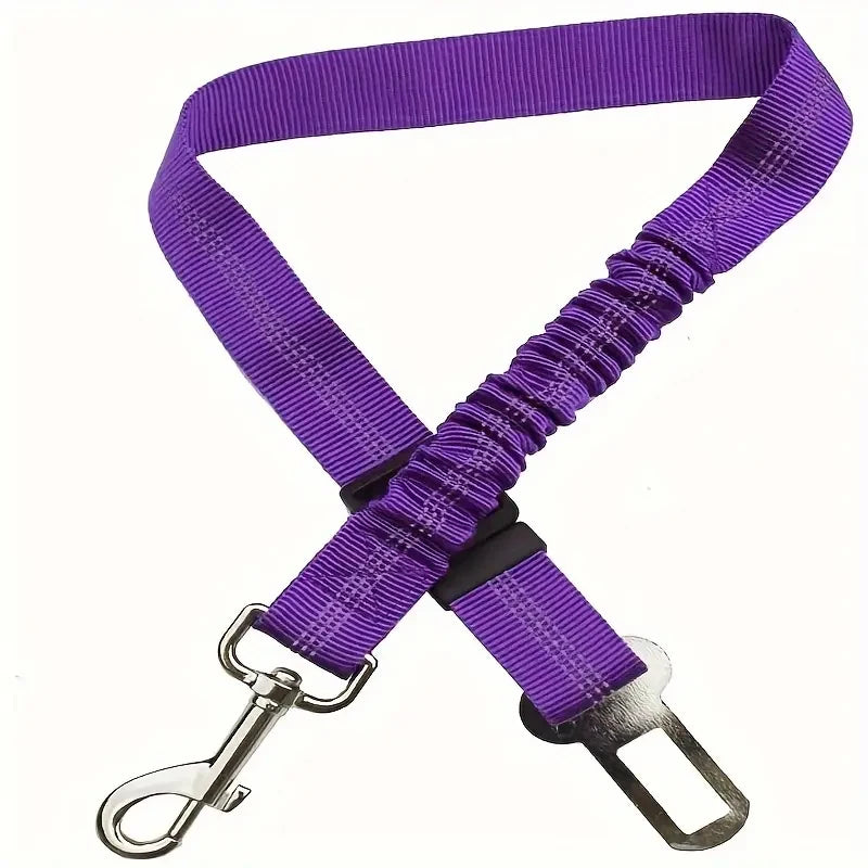 Reflective Dog Car Seat Belt - Adjustable Durable Nylon with Bungee - My Pet Serenity