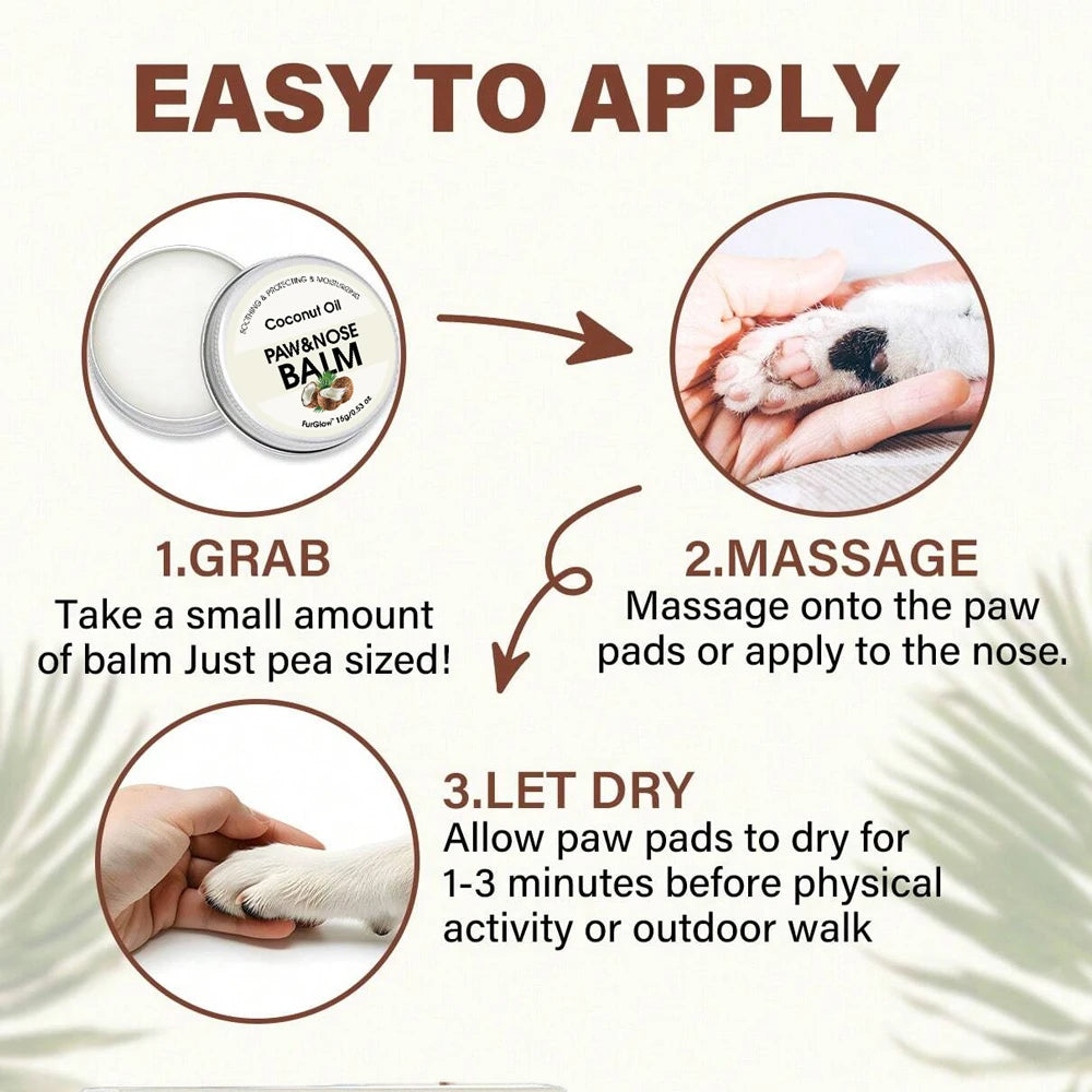 Pet Paw & Nose Balm for Dogs & Cats — Relieves Dry Noses, Cracked Paws - My Pet Serenity