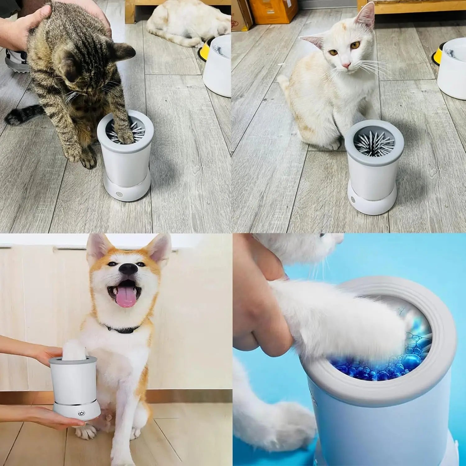 USB Rechargeable Dog Paw Cleaner Cup for Bathing and Foot Cleaning - My Pet Serenity