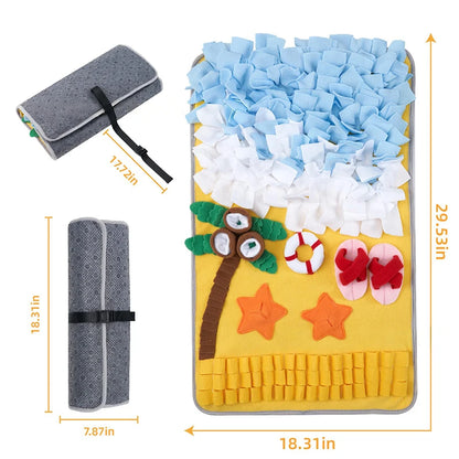 Dog Snuffle Mat: Interactive Slow Feeder for Foraging & Anxiety Relief - My Pet Serenity