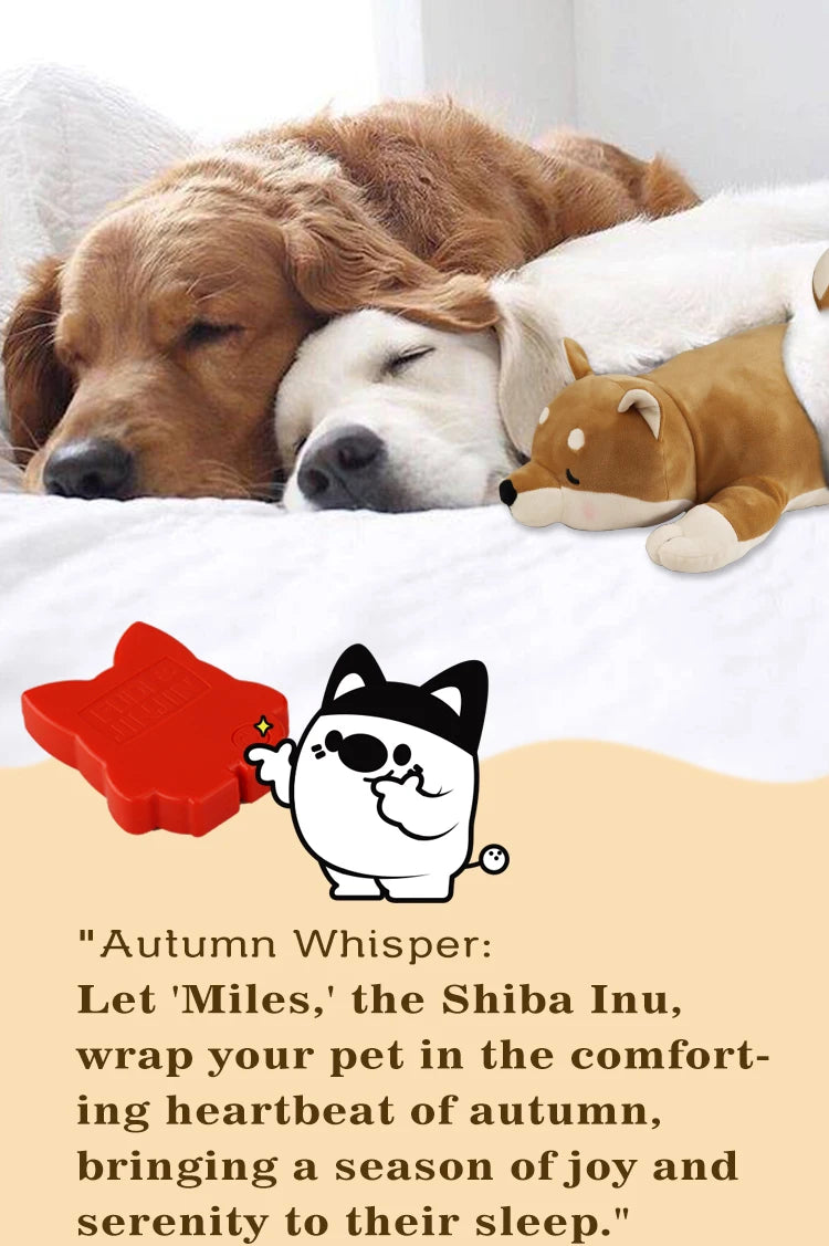 Dog Heartbeat Stuffed Toy for Puppies - Stress Relief & Calming Aid - My Pet Serenity