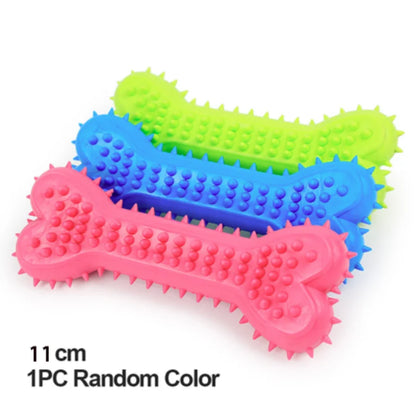 Soft Rubber Bone Chew Toy for Small Dogs - Bite-Resistant Teeth - My Pet Serenity