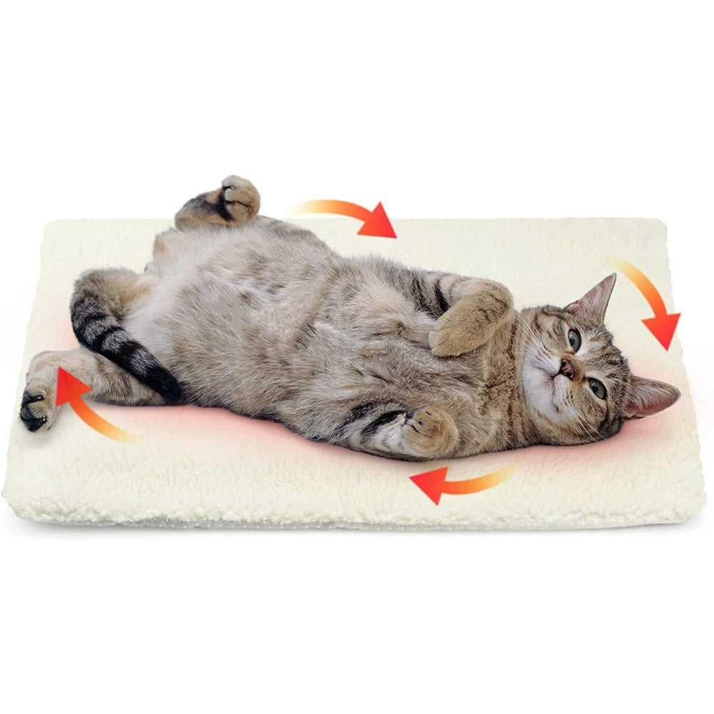 Self-Heating Pet Pad Blanket for Cats and Dogs with Thermal Core - My Pet Serenity