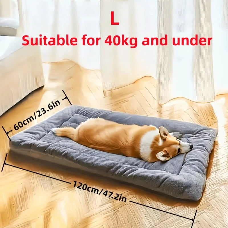 Large Dog Bed Mat for Winter - Double-Sided Warm Sleeping Pad - My Pet Serenity