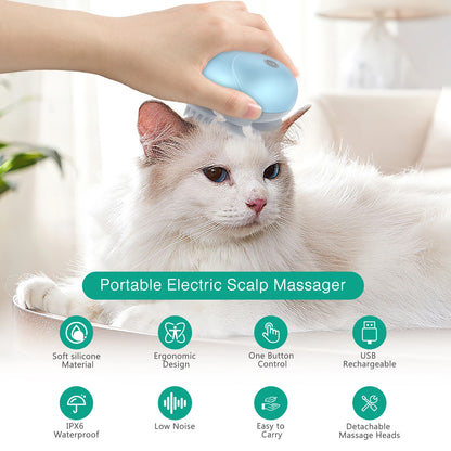Electric Cat Massager Handheld Pet Massager for Stress Relief - My Pet Serenity