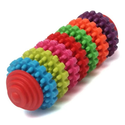 Durable rubber dog cat dental chew toy for teething, teeth cleaning - My Pet Serenity