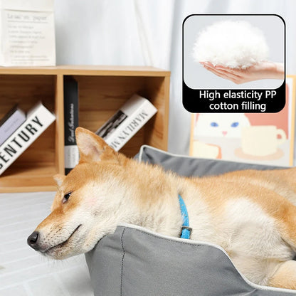 Removable Waterproof Dog Bed - 900D Oxford, Bite-Resistant All-Season - My Pet Serenity