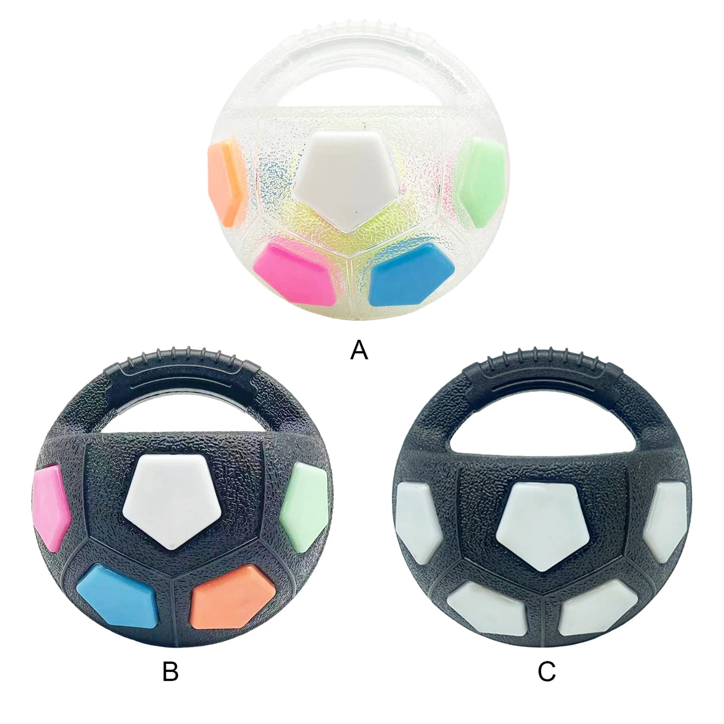 Calming Ball with Handle - Squeaky Football Toy for Medium-Large Dogs - My Pet Serenity