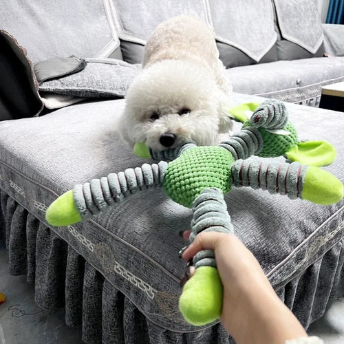 Indestructible Large Dog Squeaky Plush Toy for Chewing, Teeth & Training - My Pet Serenity