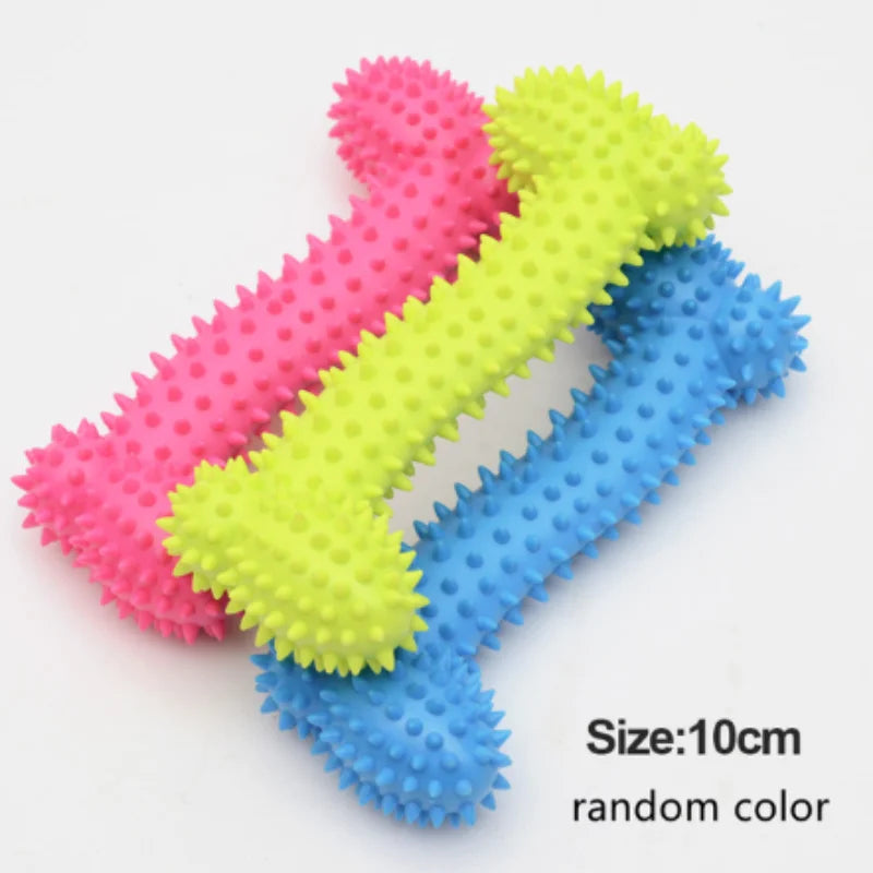 Soft Rubber Bone Chew Toy for Small Dogs - Bite-Resistant Teeth - My Pet Serenity
