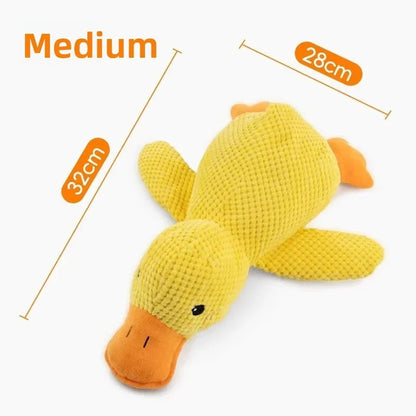 Dog Plush Calming Duck Squeaky Toy - Durable Puppy Sleep Companion - My Pet Serenity