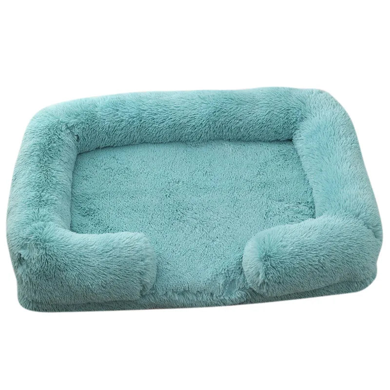 Large Dog Bed Plush Thickened Pad with Removable Cover for Winter - My Pet Serenity