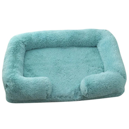 Large Dog Bed Plush Thickened Pad with Removable Cover for Winter - My Pet Serenity