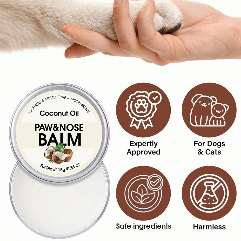 Pet Paw & Nose Balm for Dogs & Cats — Relieves Dry Noses, Cracked Paws - My Pet Serenity