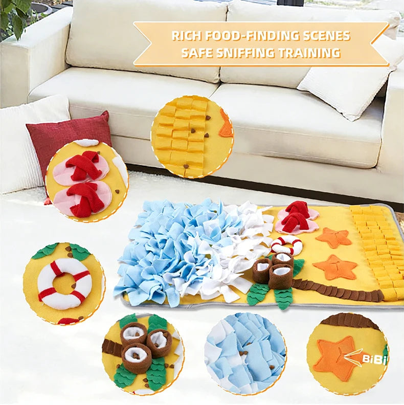 Dog Snuffle Mat: Interactive Slow Feeder for Foraging & Anxiety Relief - My Pet Serenity