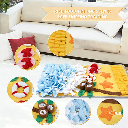 Dog Snuffle Mat: Interactive Slow Feeder for Foraging & Anxiety Relief - My Pet Serenity